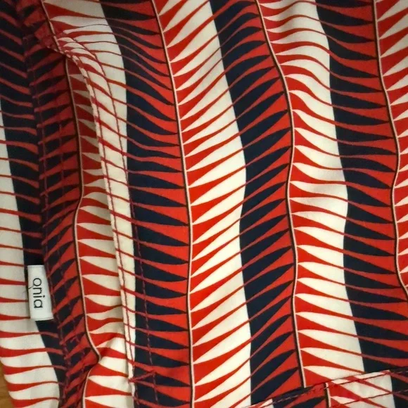 Onia Vibrant Red Patterned swim Short